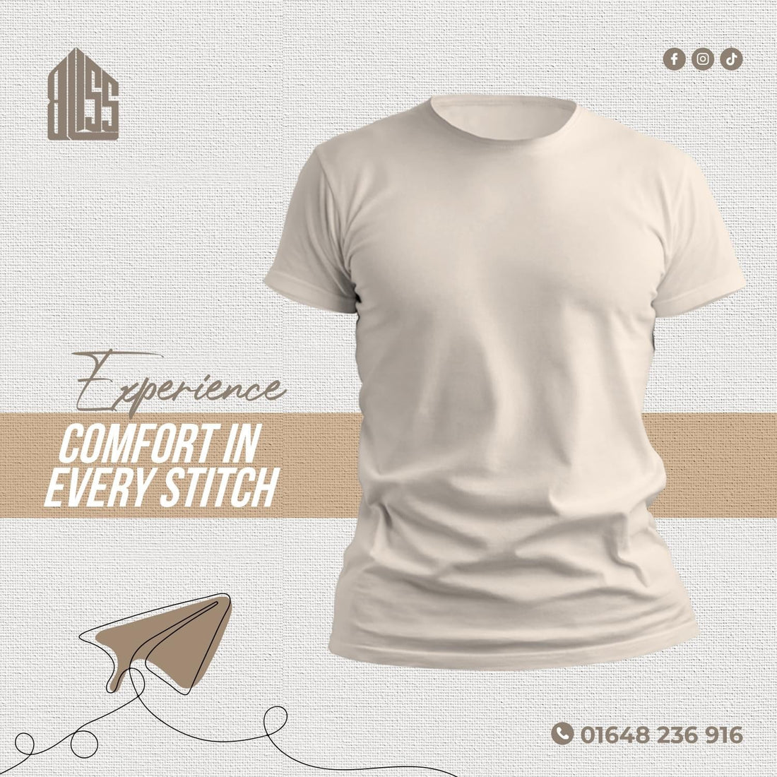 Pearl solid half sleeve t-shirt from BLISS
