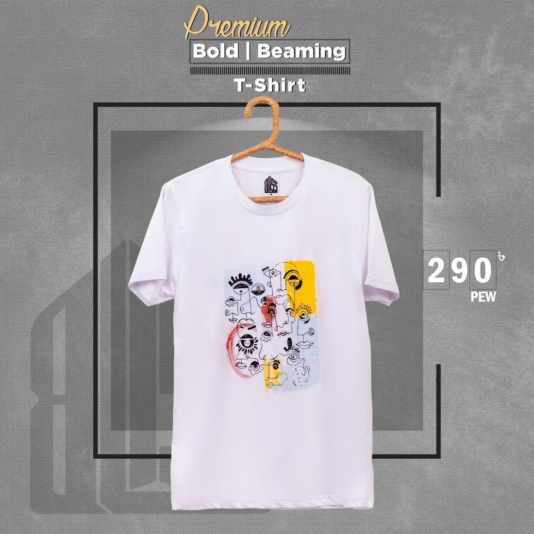 Psycadelic Eyes printed half sleeve t-shirt from BLISS