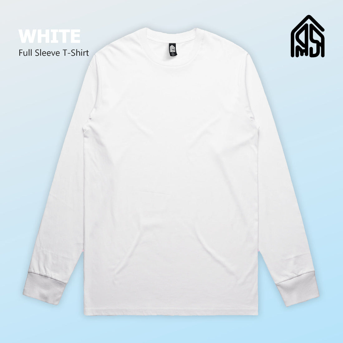 White full sleeve solid t-shirt from BLISS