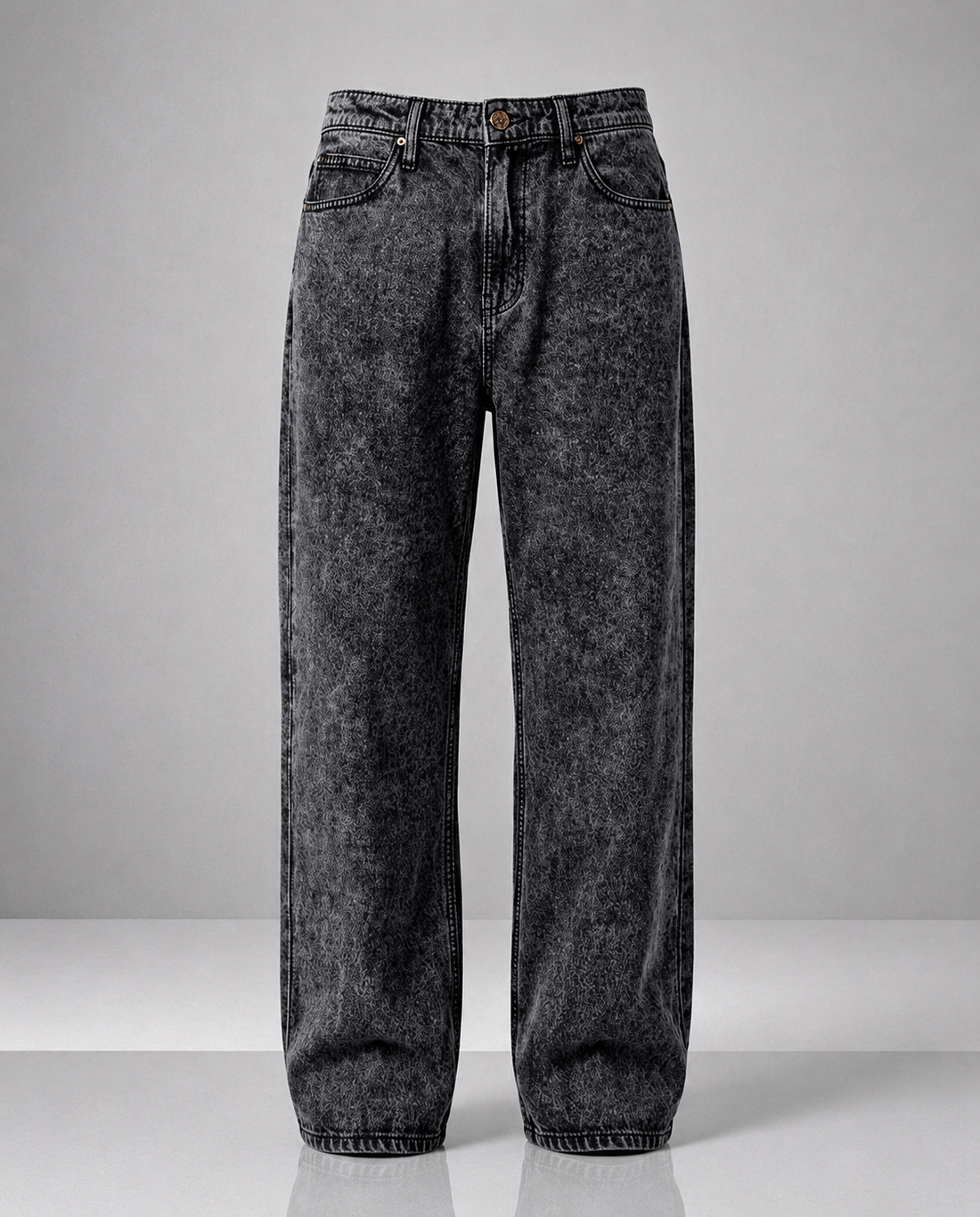 Midnight Bleach baggy denim 5 pocket pant from BLISS