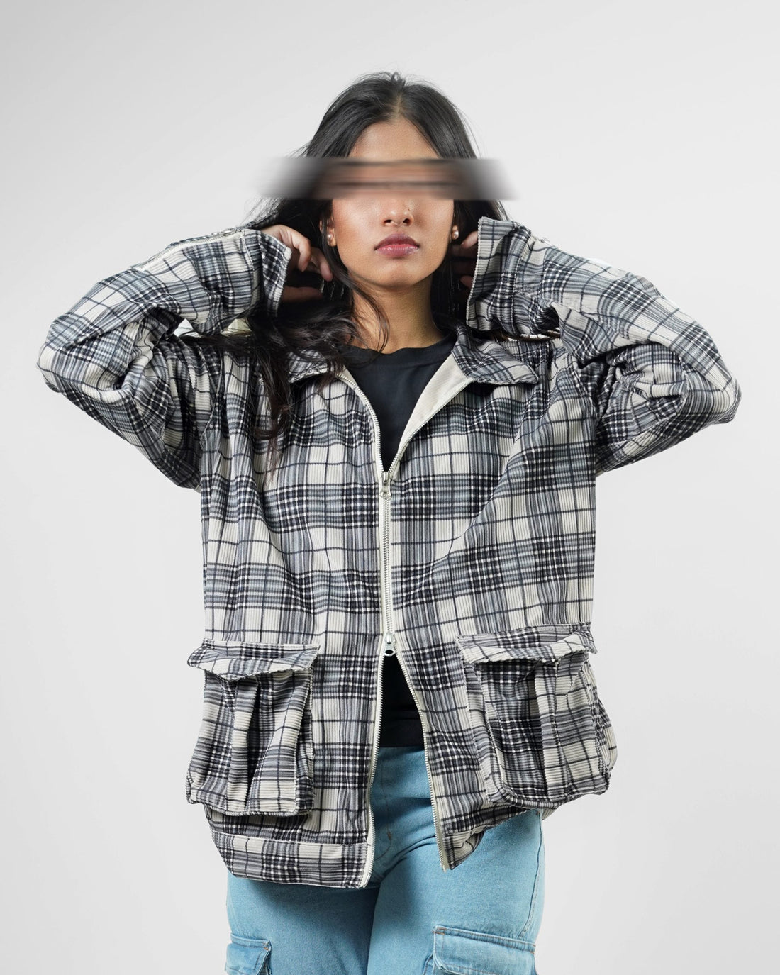 Two way zipper cord winter jacket TWZ-1 from BLISS