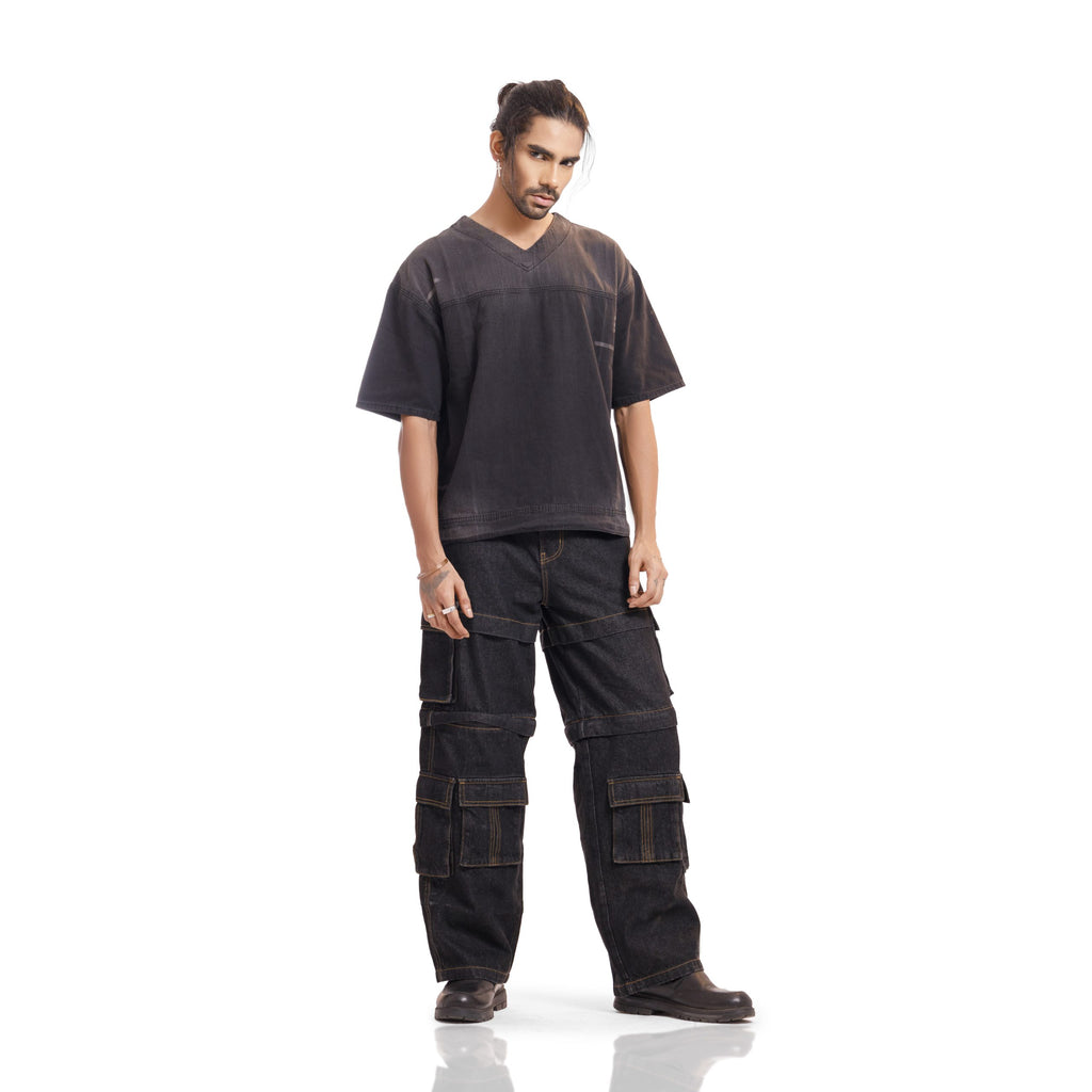 Black Denim Jersey