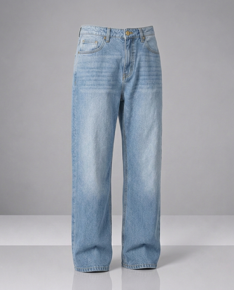 Skyrush Denim 5 Pocket - Straight Fit Baggy Full Pant