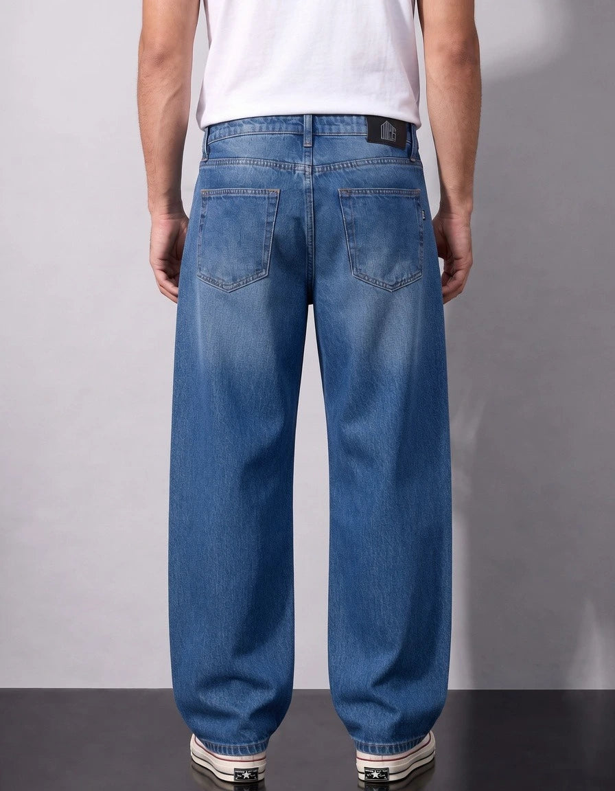 Frosteal Denim 5 Pocket - Straight Fit Baggy Full Pant