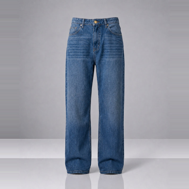 Frosteal Denim 5 Pocket Straight Fit Baggy Full Pant 1:1