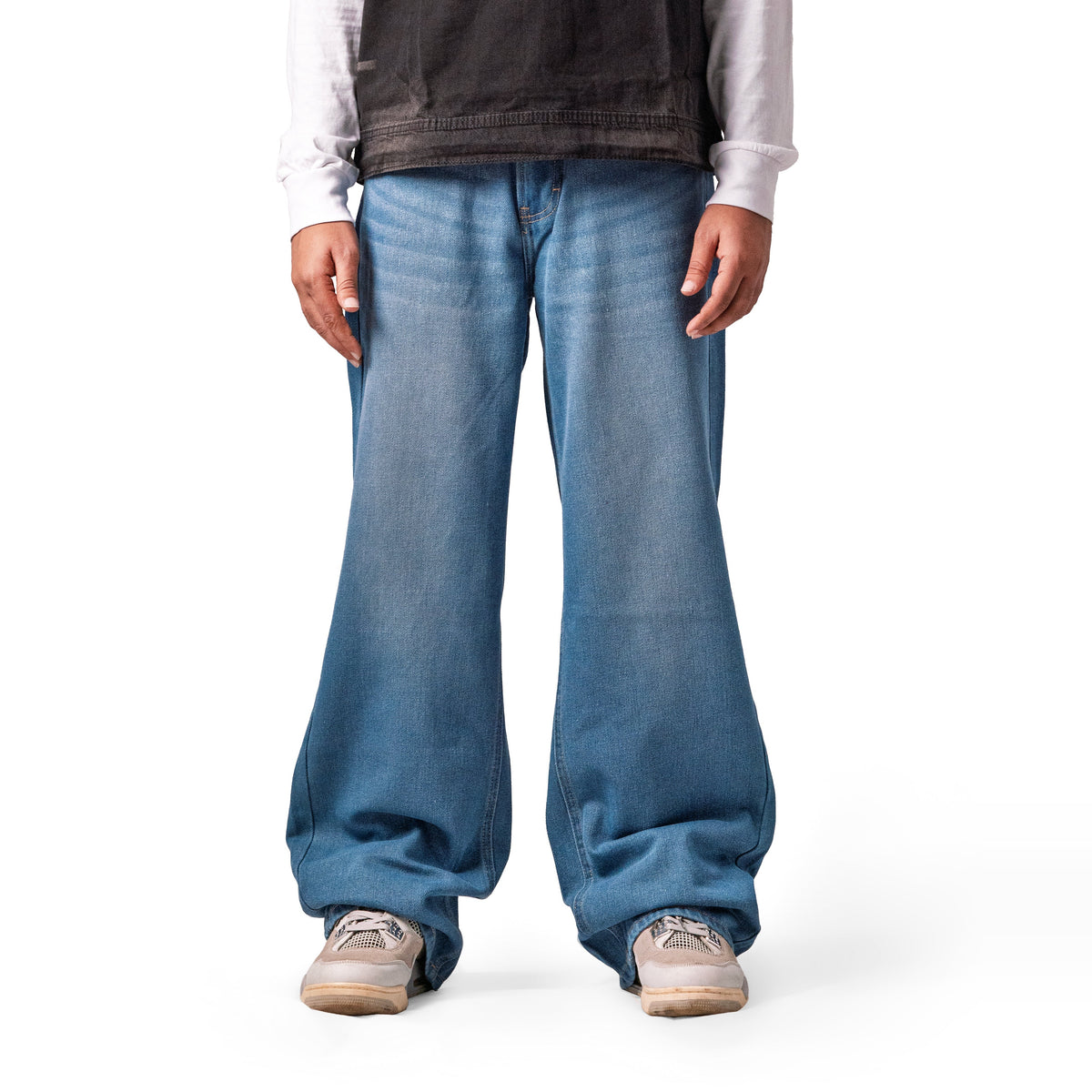 Sky Fade Baggy Denim 5 Pocket - Baggy Full Pant 1:1