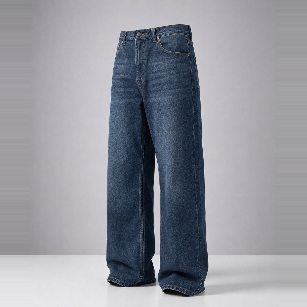 Lunardust Denim 5 Pocket - Straight Fit Baggy Full Pant 1:1