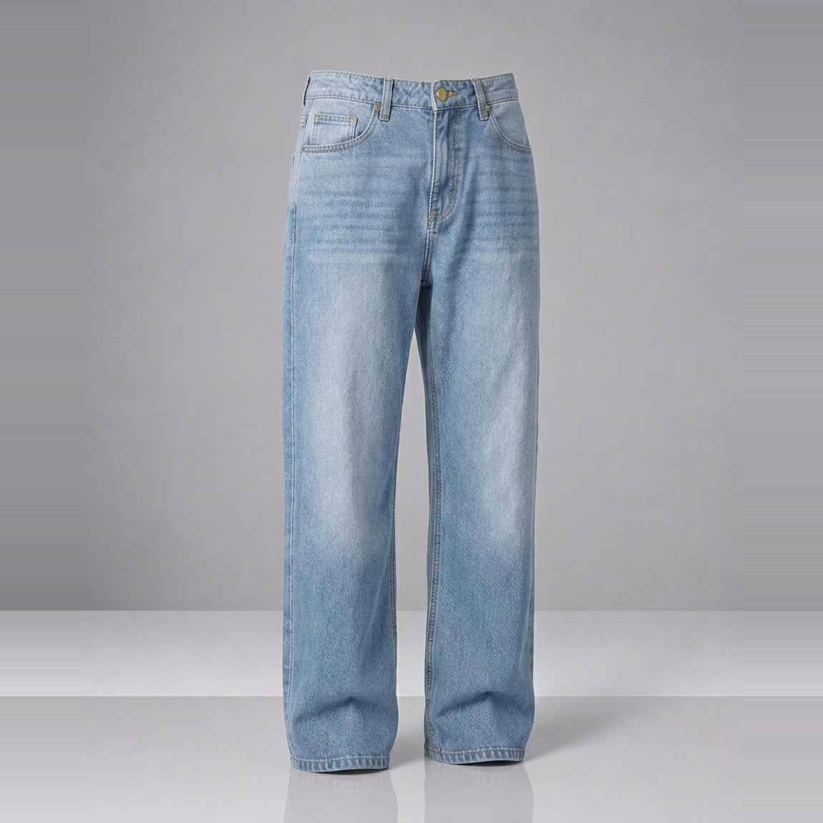 Skyrush Denim 5 Pocket - Straight Fit Baggy Full Pant 1:1