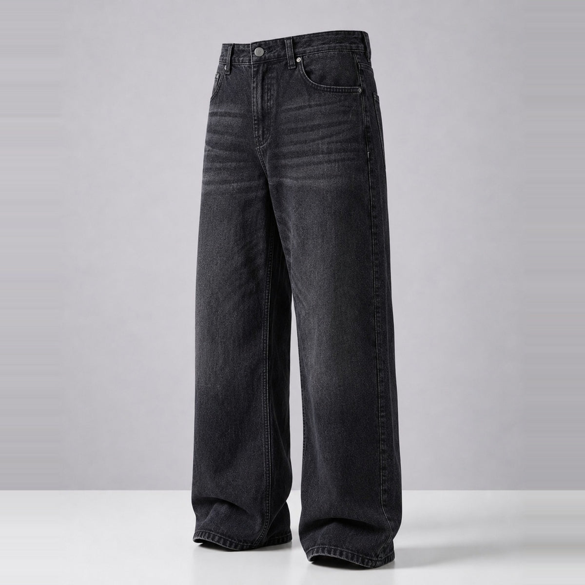 Smokenite Denim 5 Pocket - Straight Fit Baggy Full Pant 1:1