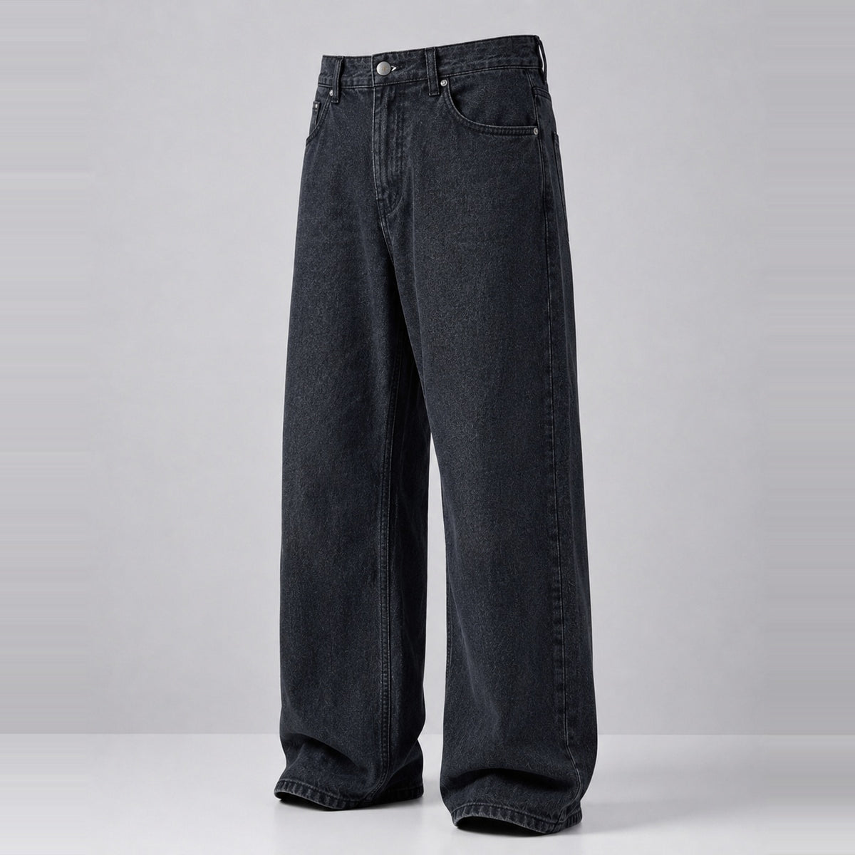 Obscuro Denim 5 Pocket - Straight Fit Baggy Full Pant 1:1