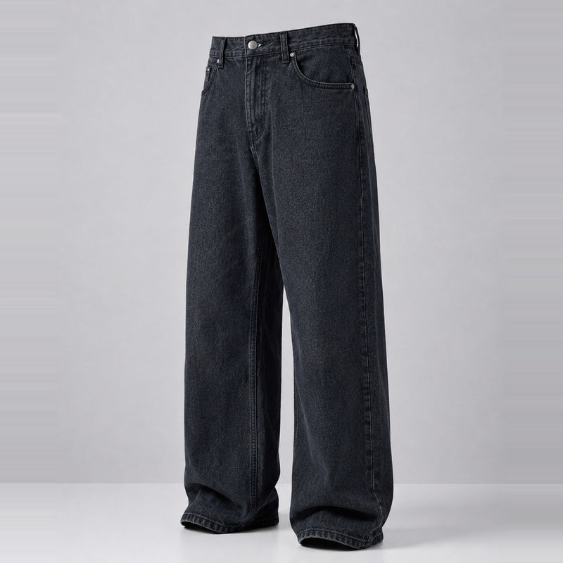 Obscuro Denim 5 Pocket - Straight Fit Baggy Full Pant