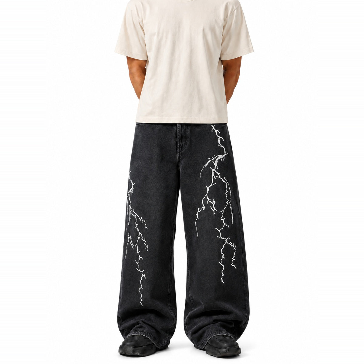 ELECTRO — Straight Fit Baggy Full Pant * 1:1