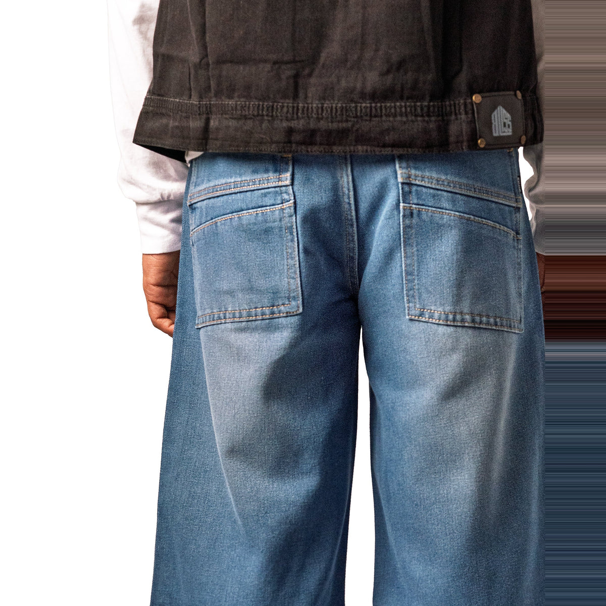 Sky Fade Baggy Denim 5 Pocket - Baggy Full Pant 1:1