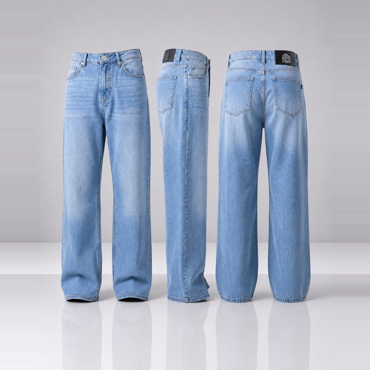 Skyrush Denim 5 Pocket - Straight Fit Baggy Full Pant 1:1