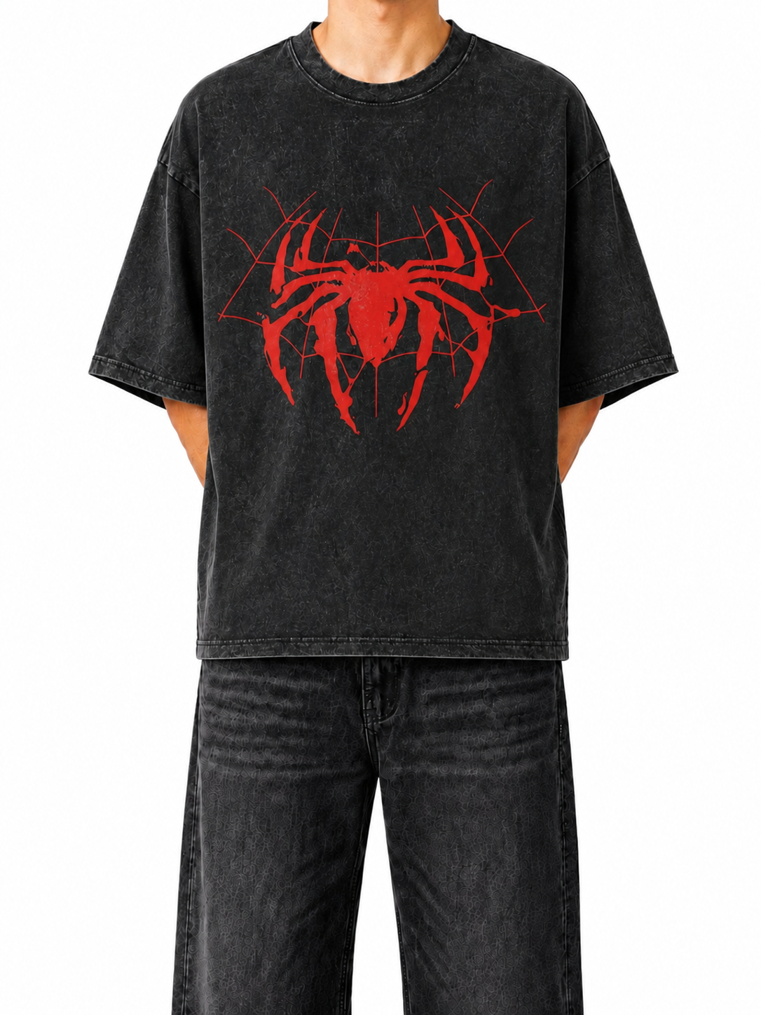 Cobweb - Drop shoulder T-shirt *