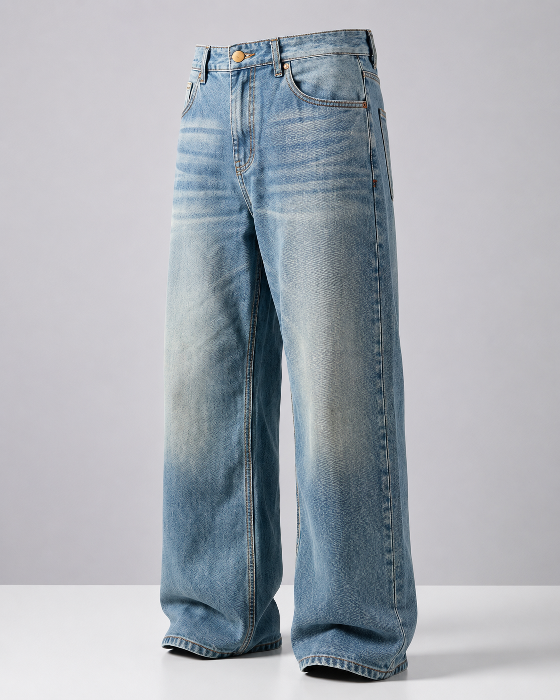 Skydust Denim 5 Pocket - Straight Fit Baggy Full Pant