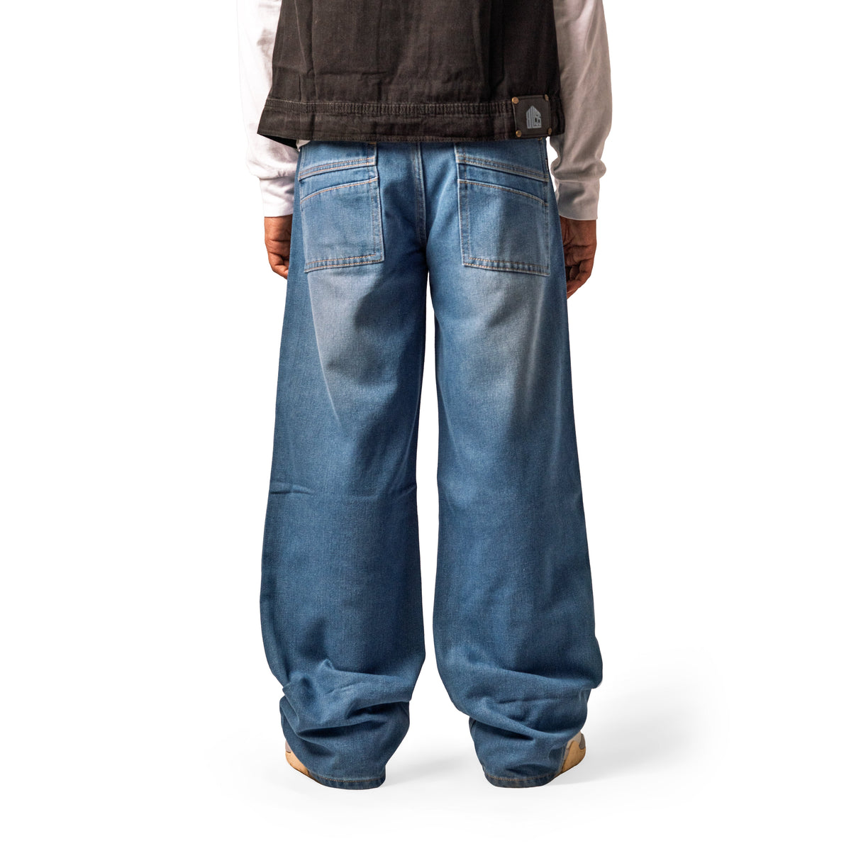 Sky Fade Baggy Denim 5 Pocket - Baggy Full Pant 1:1