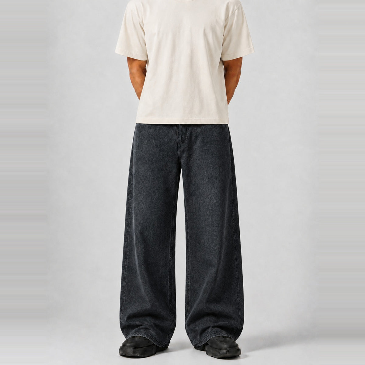 Midnight Flow Baggy Denim 5 Pocket - Baggy Full Pant 1:1