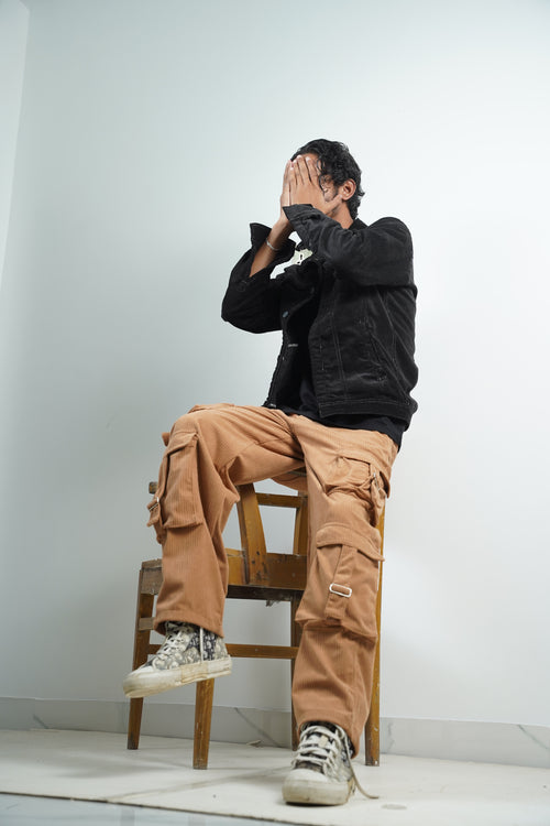 Biskit Brown Cord 8 Pocket – Baggy Full Pant