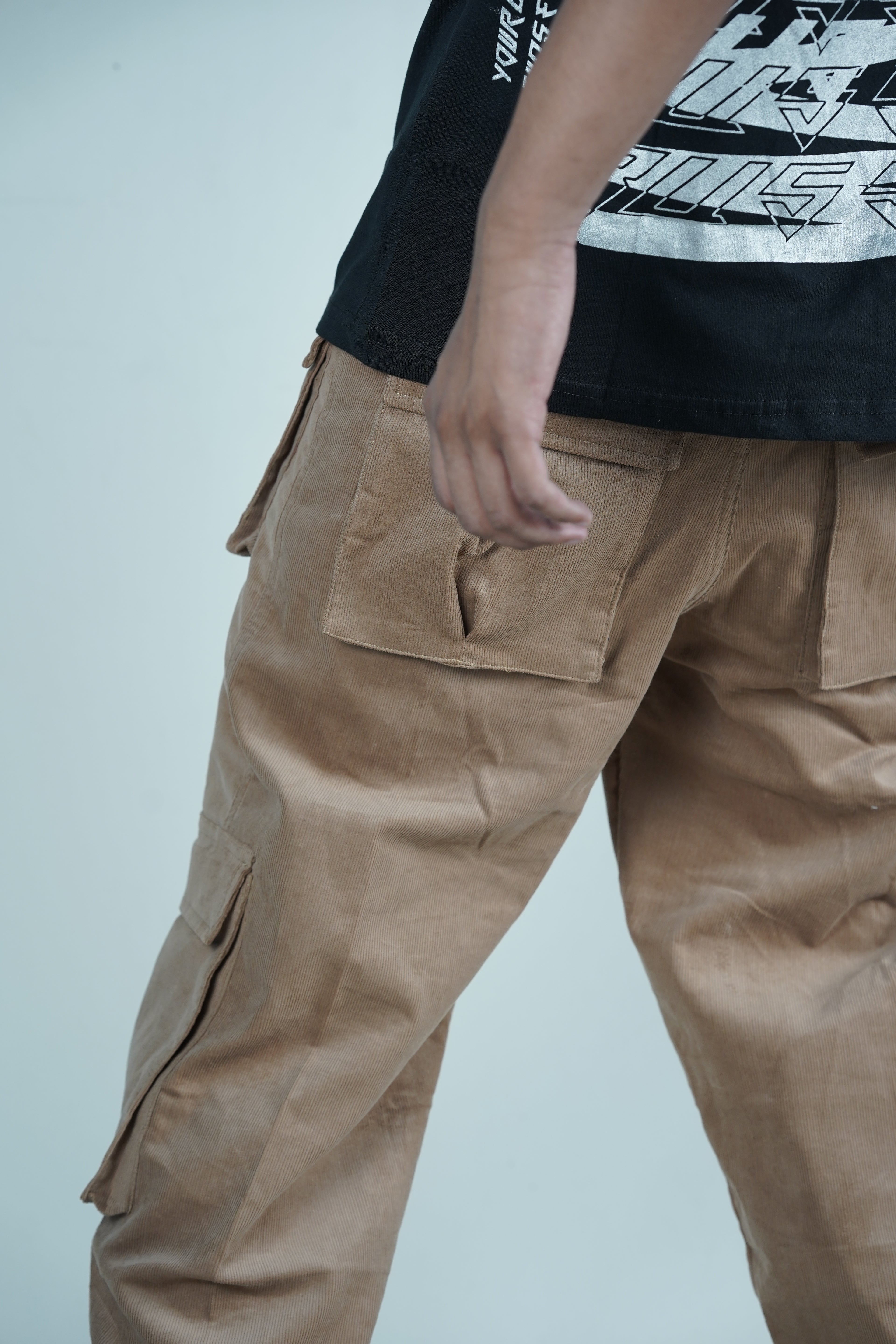 Brown Cord 6 Pocket – Baggy Full Pant