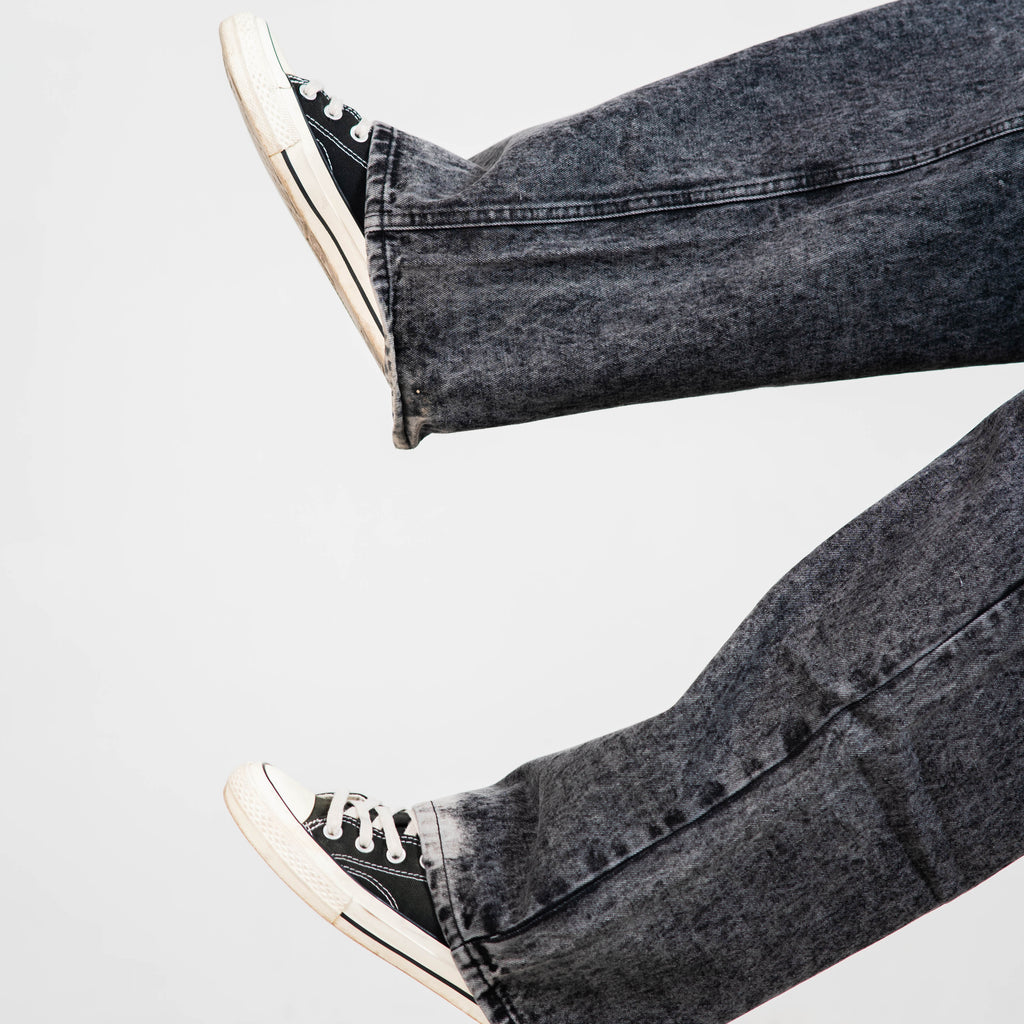 Midnight Bleach Baggy Denim 5 Pocket - Baggy Full Pant