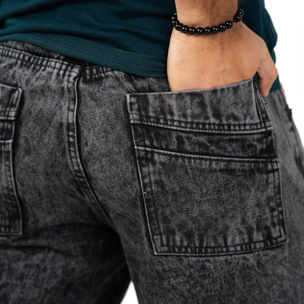 Midnight Bleach Baggy Denim 5 Pocket - Baggy Full Pant