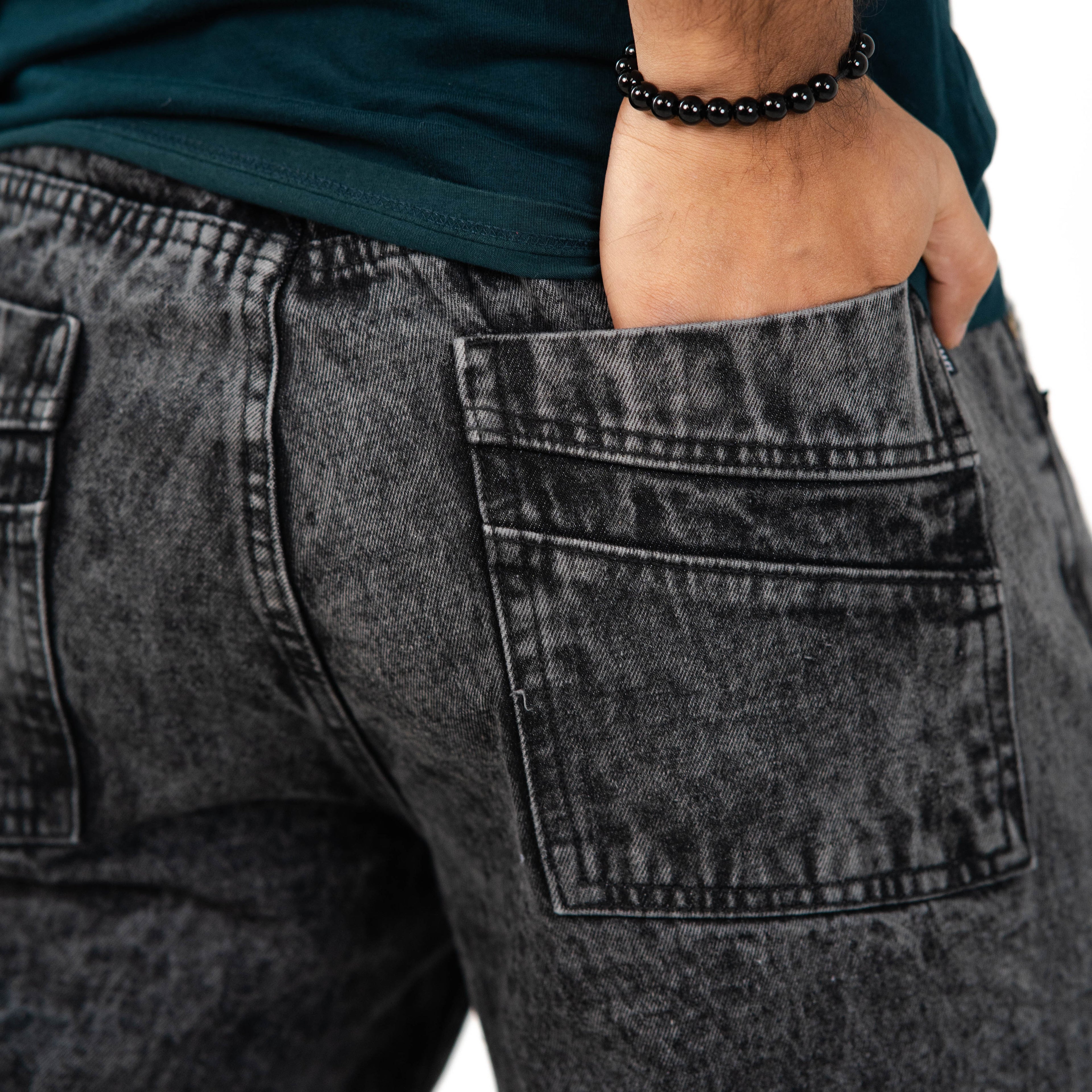 Midnight Bleach Baggy Denim 5 Pocket - Baggy Full Pant