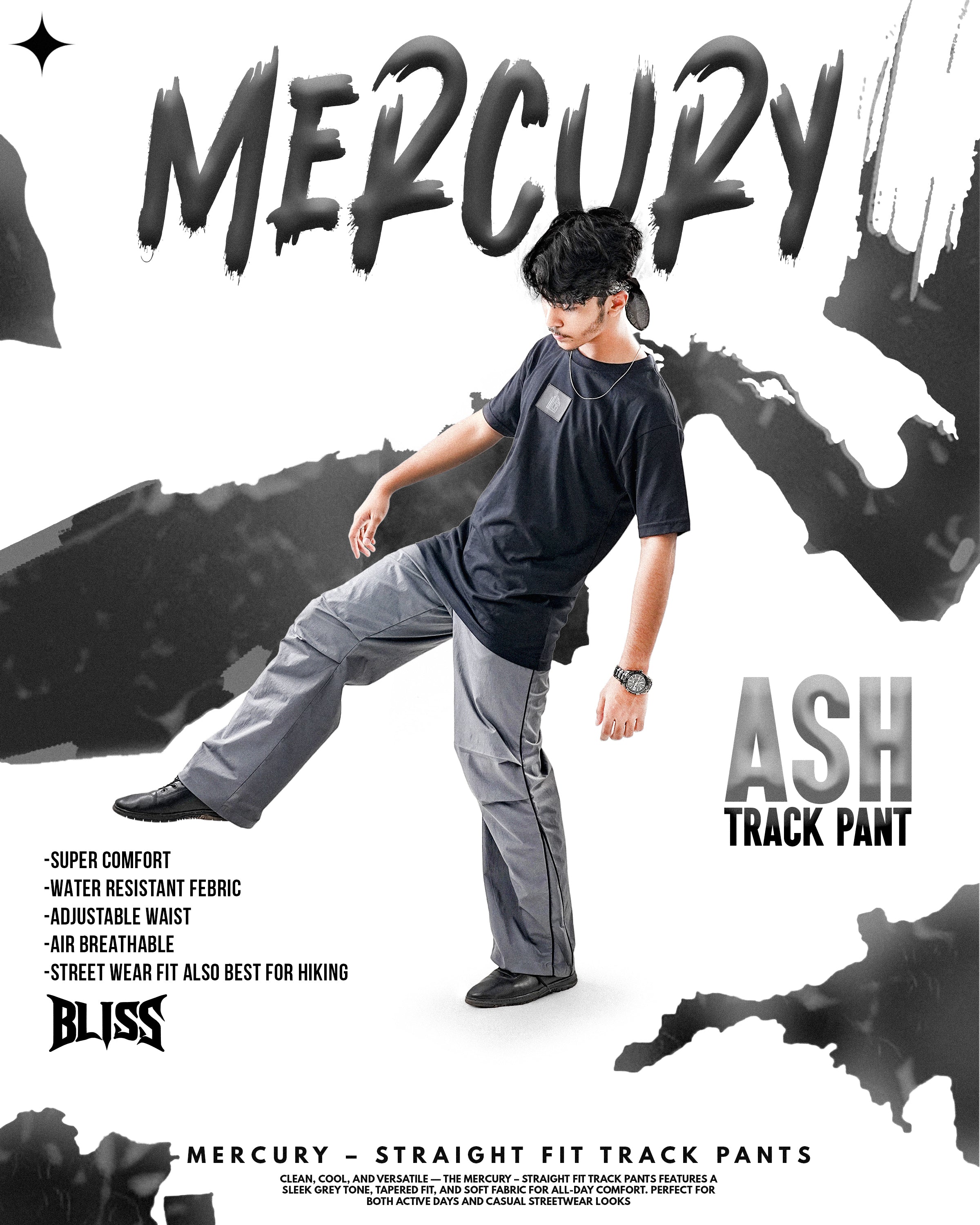Mercury - Straight Fit Track Pants
