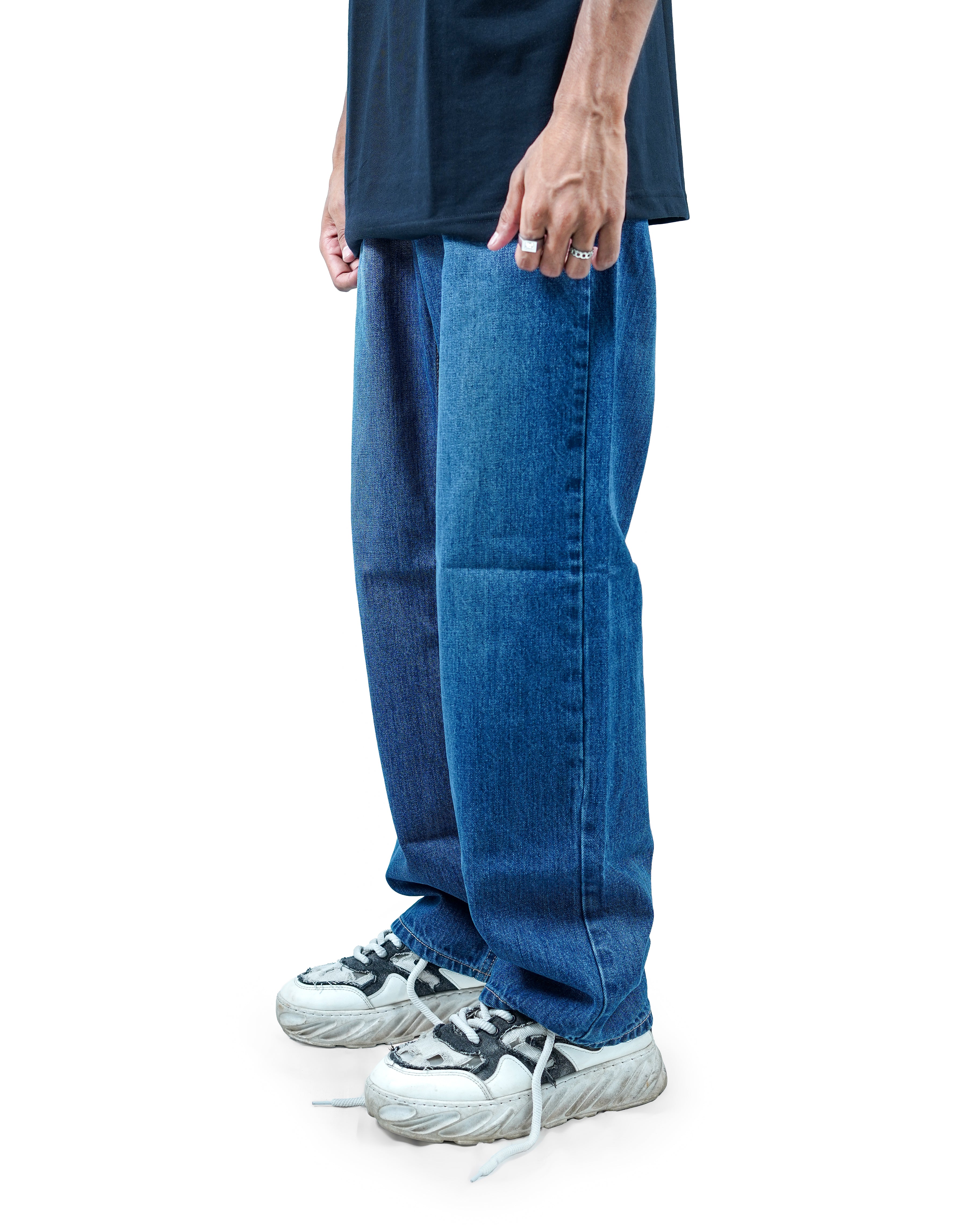 Bluverse Denim 5 Pocket – Straight Fit Baggy Full Pant