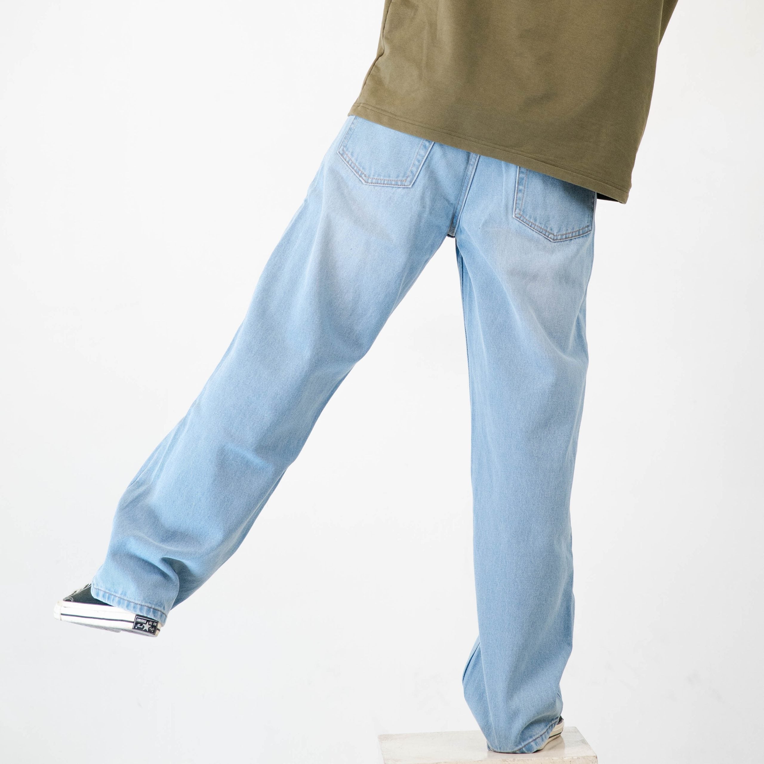 Skyrush Denim 5 Pocket – Straight Fit Baggy Full Pant