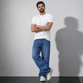Frosteal Denim 5 Pocket - Straight Fit Baggy Full Pant - 1 Front Hero
