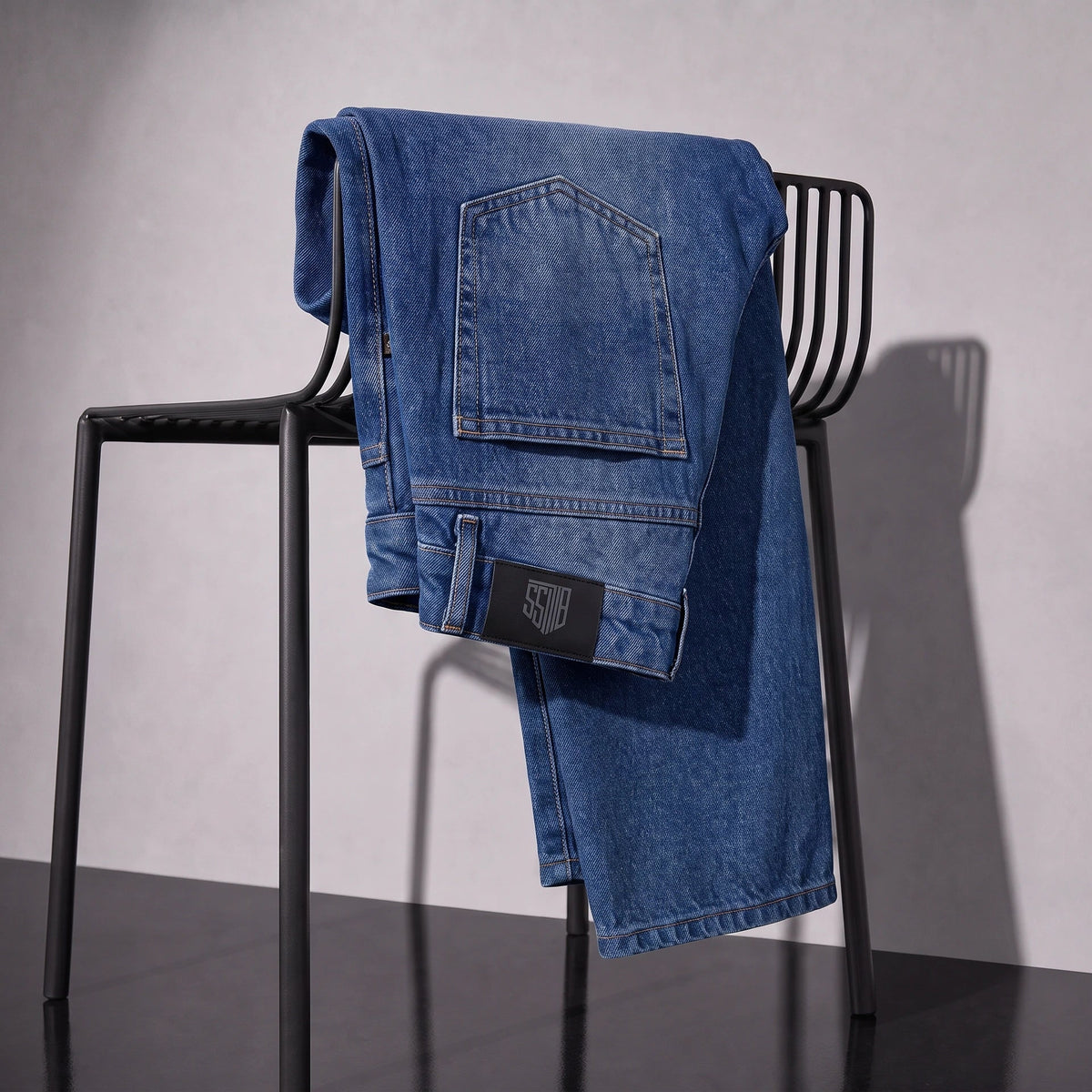 Frosteal Denim 5 Pocket - Straight Fit Baggy Full Pant - 5 Folded Denim