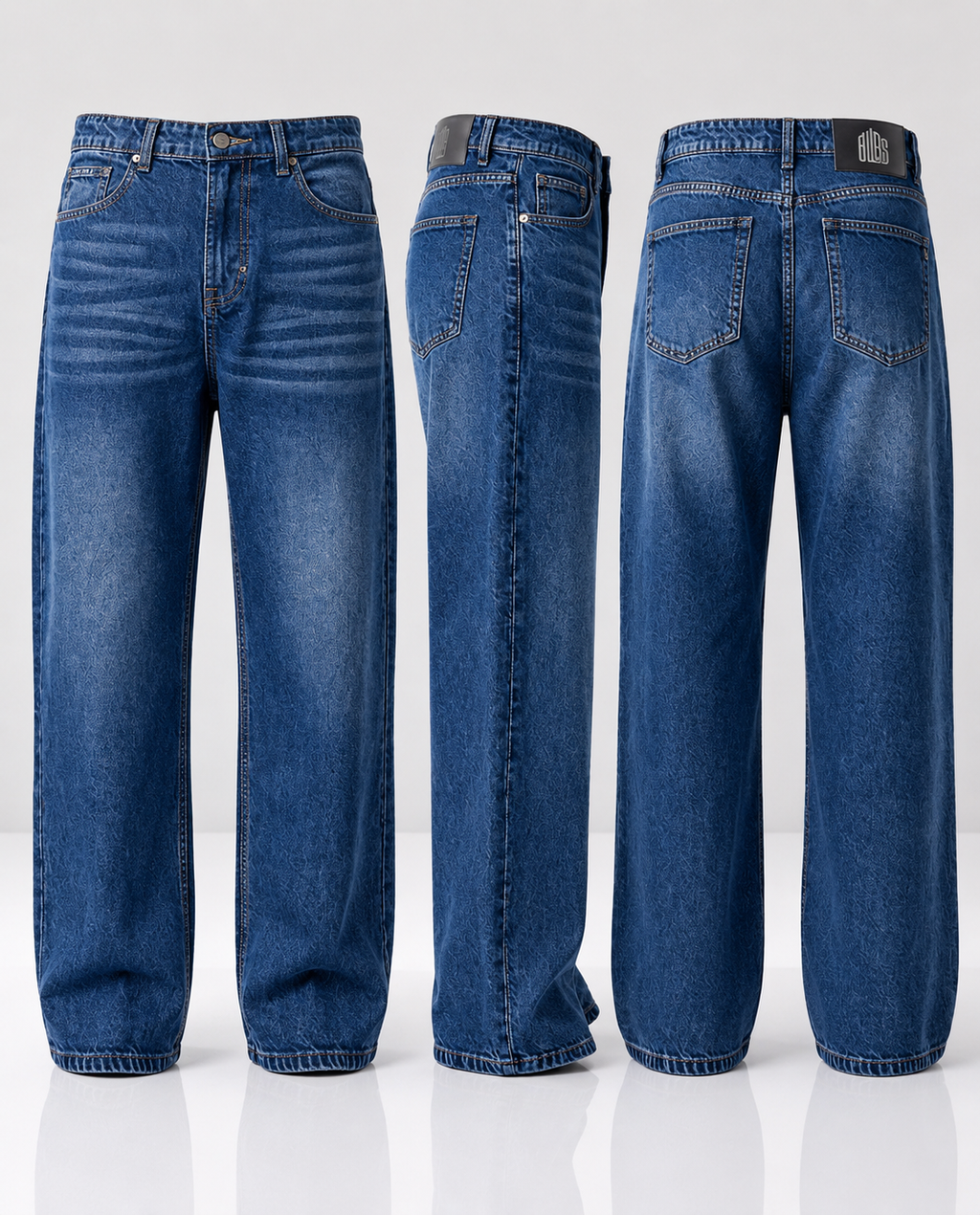 Neptune Denim 5 Pocket - Straight Fit Baggy Full Pant