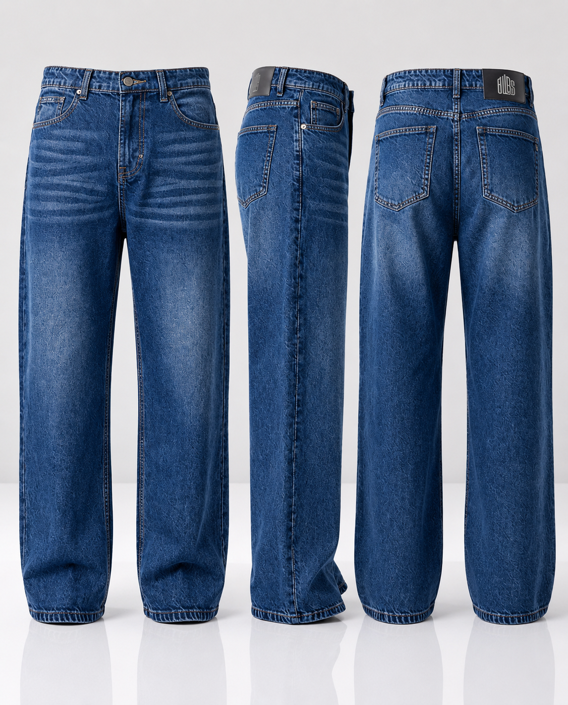 Neptune Denim 5 Pocket - Straight Fit Baggy Full Pant
