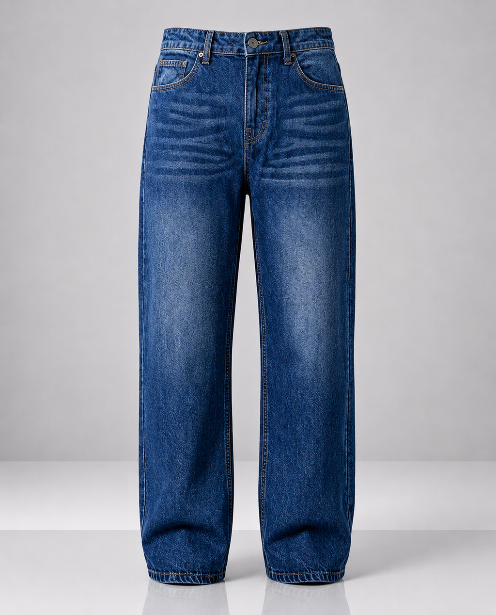 Neptune Denim 5 Pocket Straight Fit Baggy Full Pant – BLISS Clothing