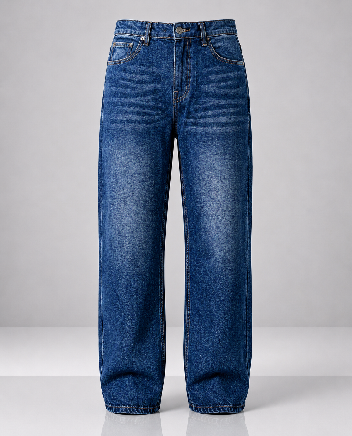 Neptune Denim 5 Pocket Straight Fit Baggy Full Pant – BLISS Clothing