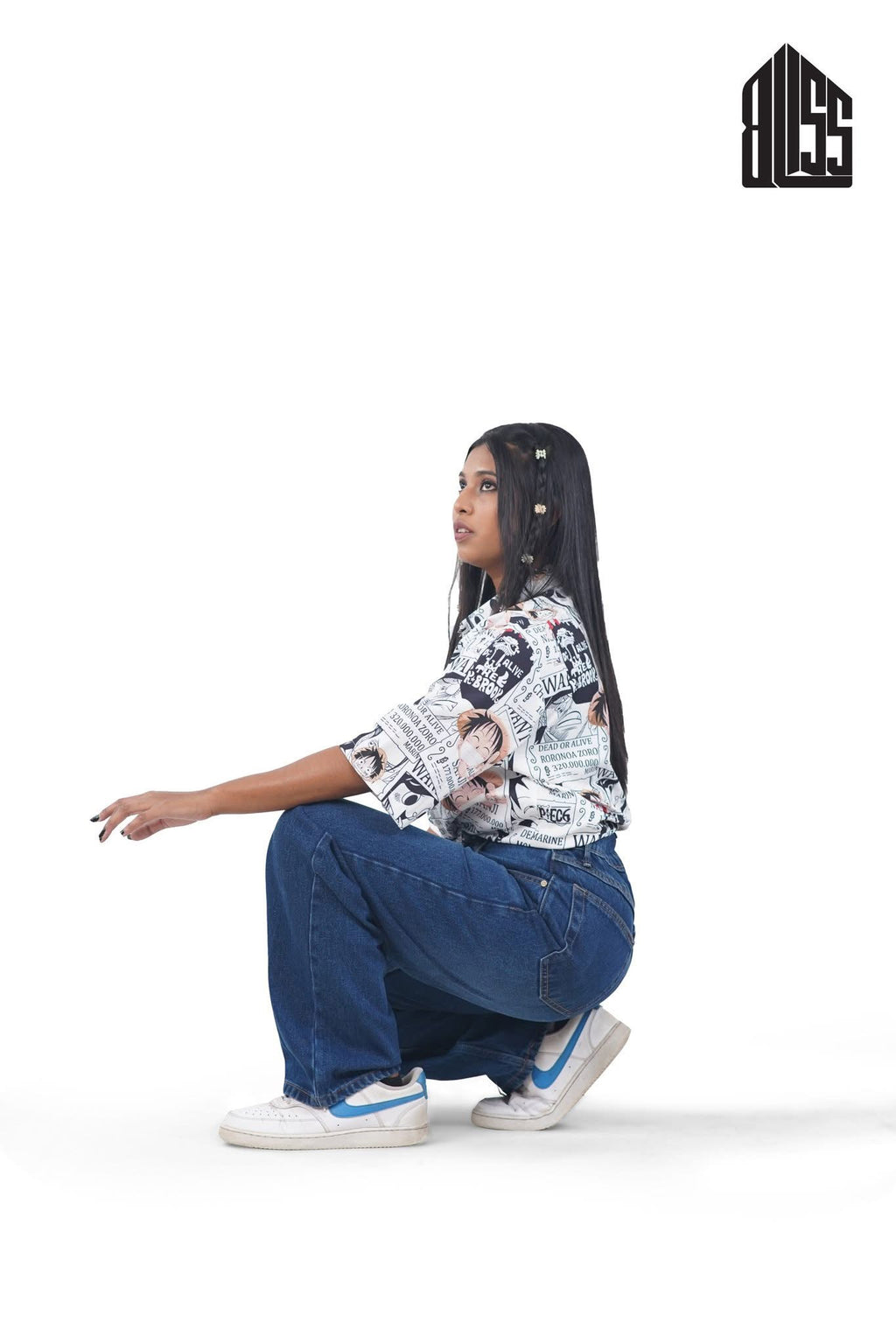 Bluverse Denim 5 Pocket - Straight Fit Baggy Full Pant