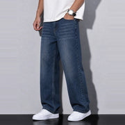 Lunardust Denim 5 Pocket - Straight Fit Baggy Full Pant - 1:1 Square Shot 1