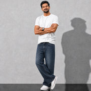 Lunardust Denim 5 Pocket - Straight Fit Baggy Full Pant - 1:1 Square Shot 5
