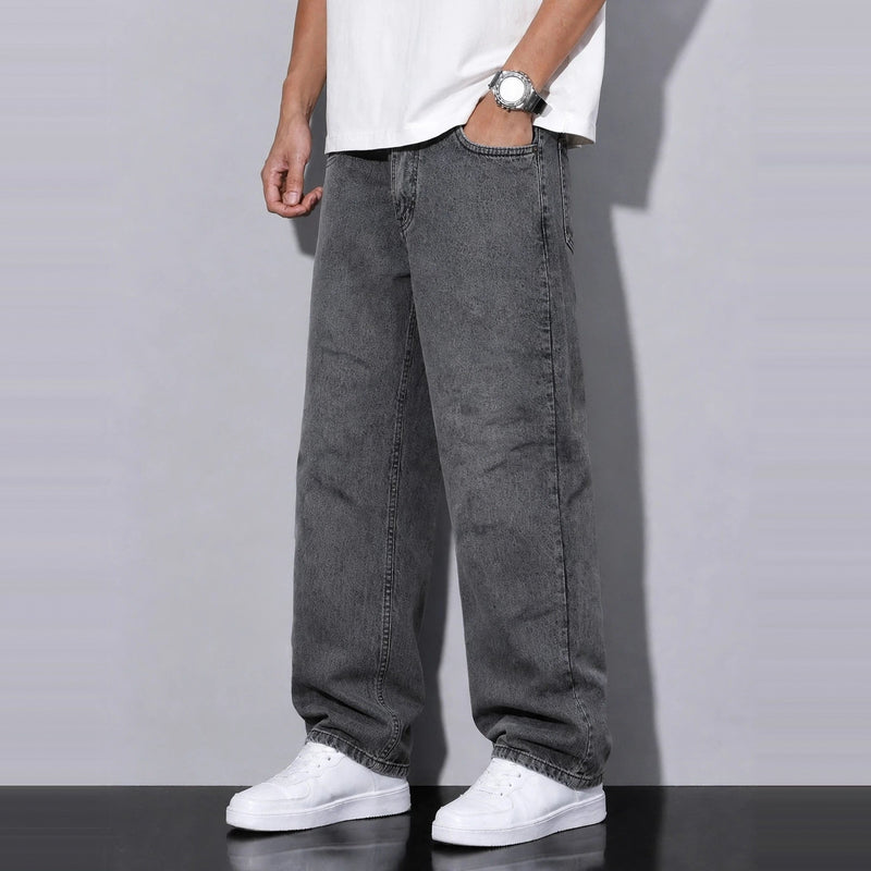 Midnight Bleach Baggy Denim 5 Pocket - Baggy Full Pant