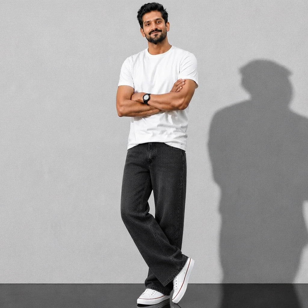 Midnight Flow Baggy Denim 5 Pocket - Baggy Full Pant - 1 Front Hero