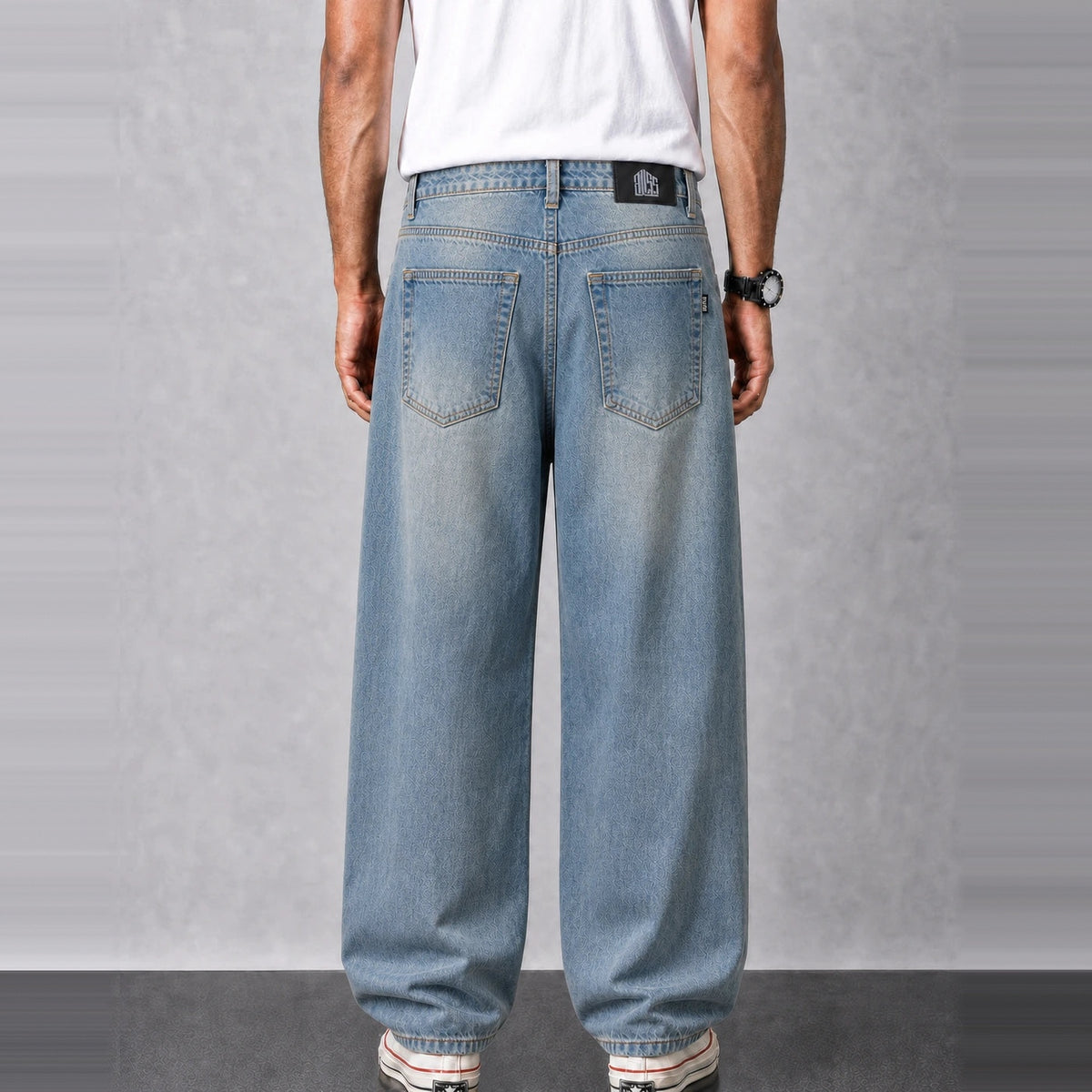 Skydust Denim 5 Pocket - Straight Fit Baggy Full Pant - 1:1 Square Shot 2