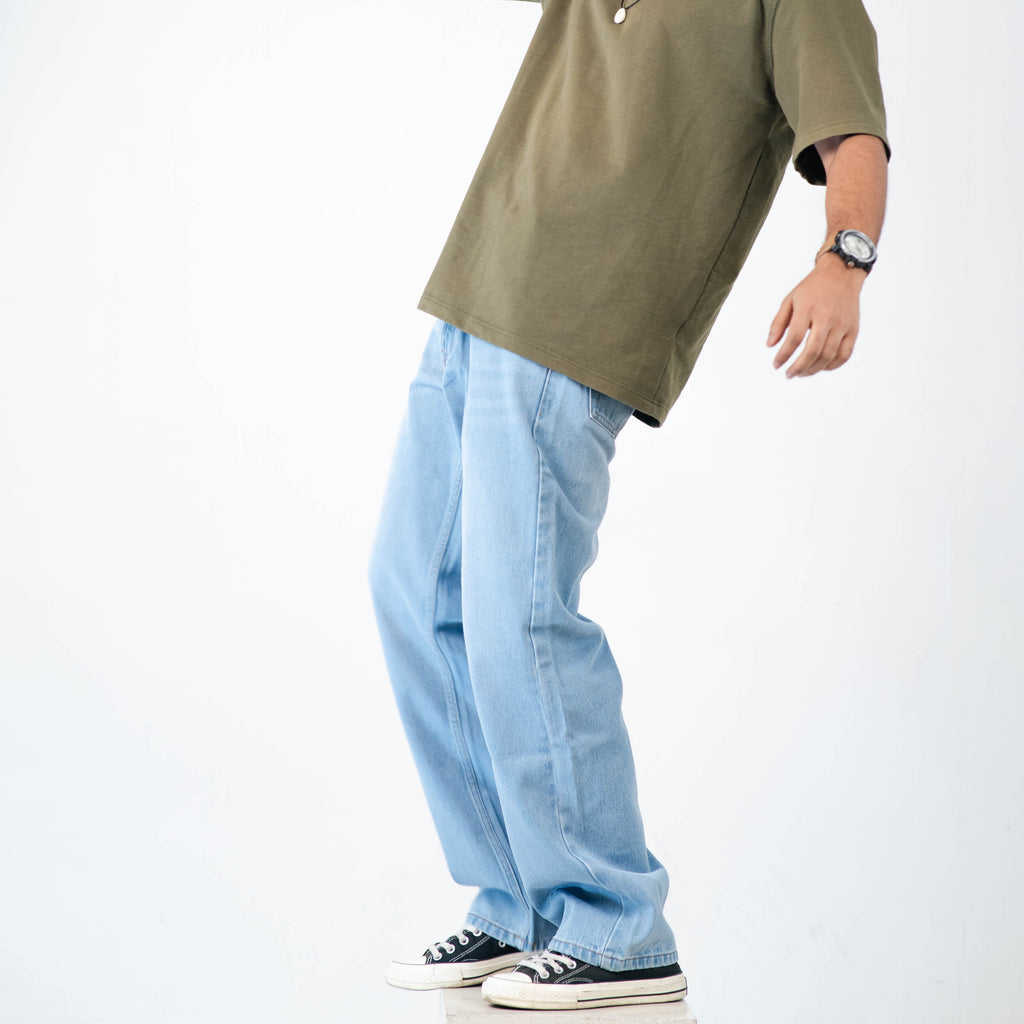 Skyrush Denim 5 Pocket - Straight Fit Baggy Full Pant