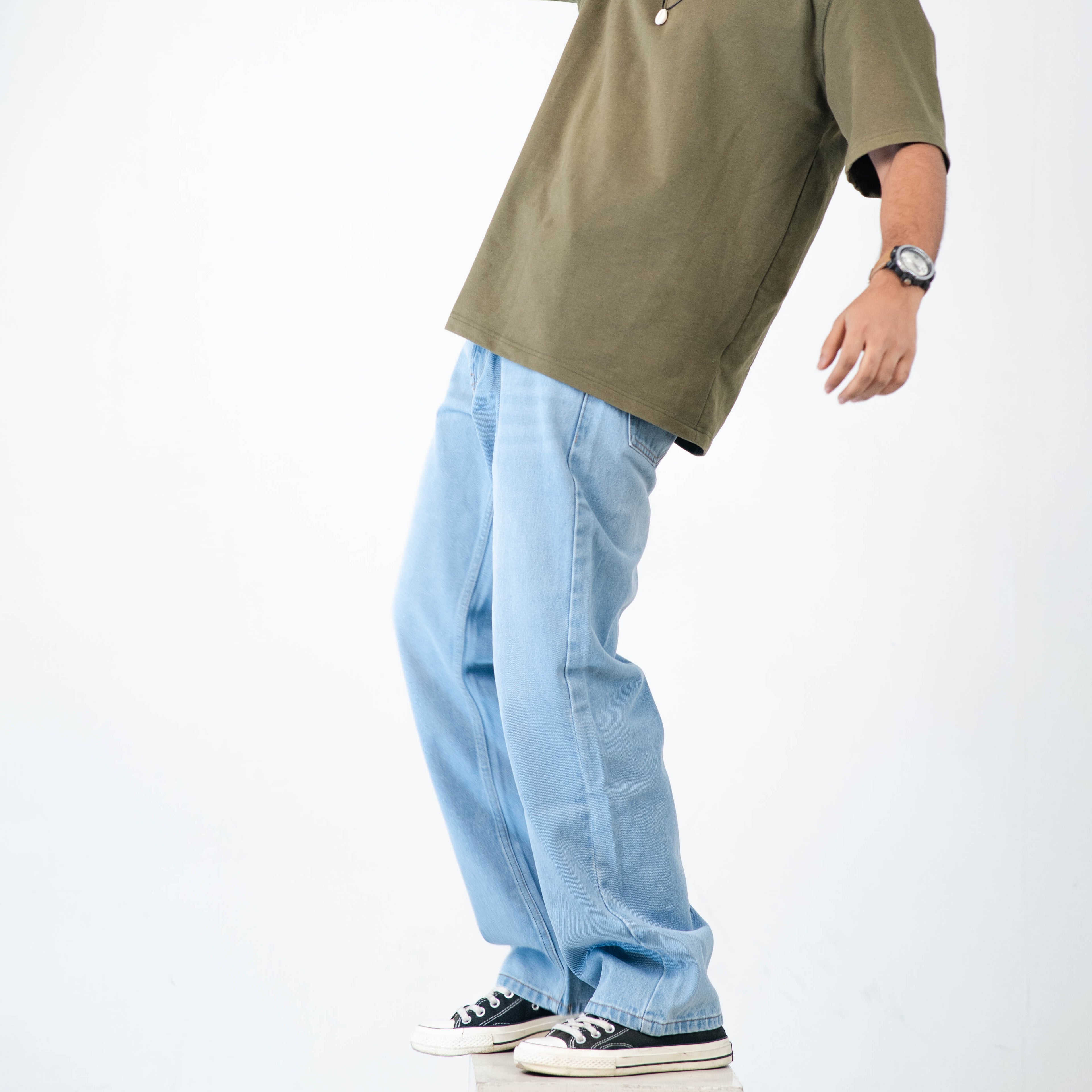Skyrush Denim 5 Pocket - Straight Fit Baggy Full Pant