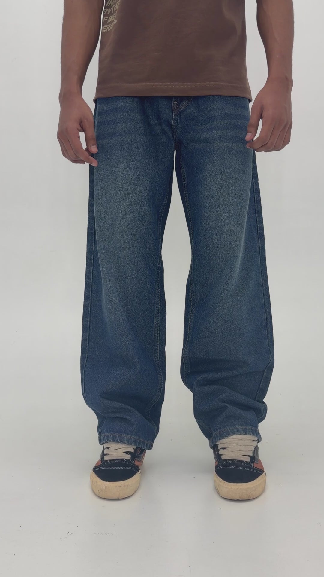 Lunardust Denim 5 Pocket - Straight Fit Baggy Full Pant