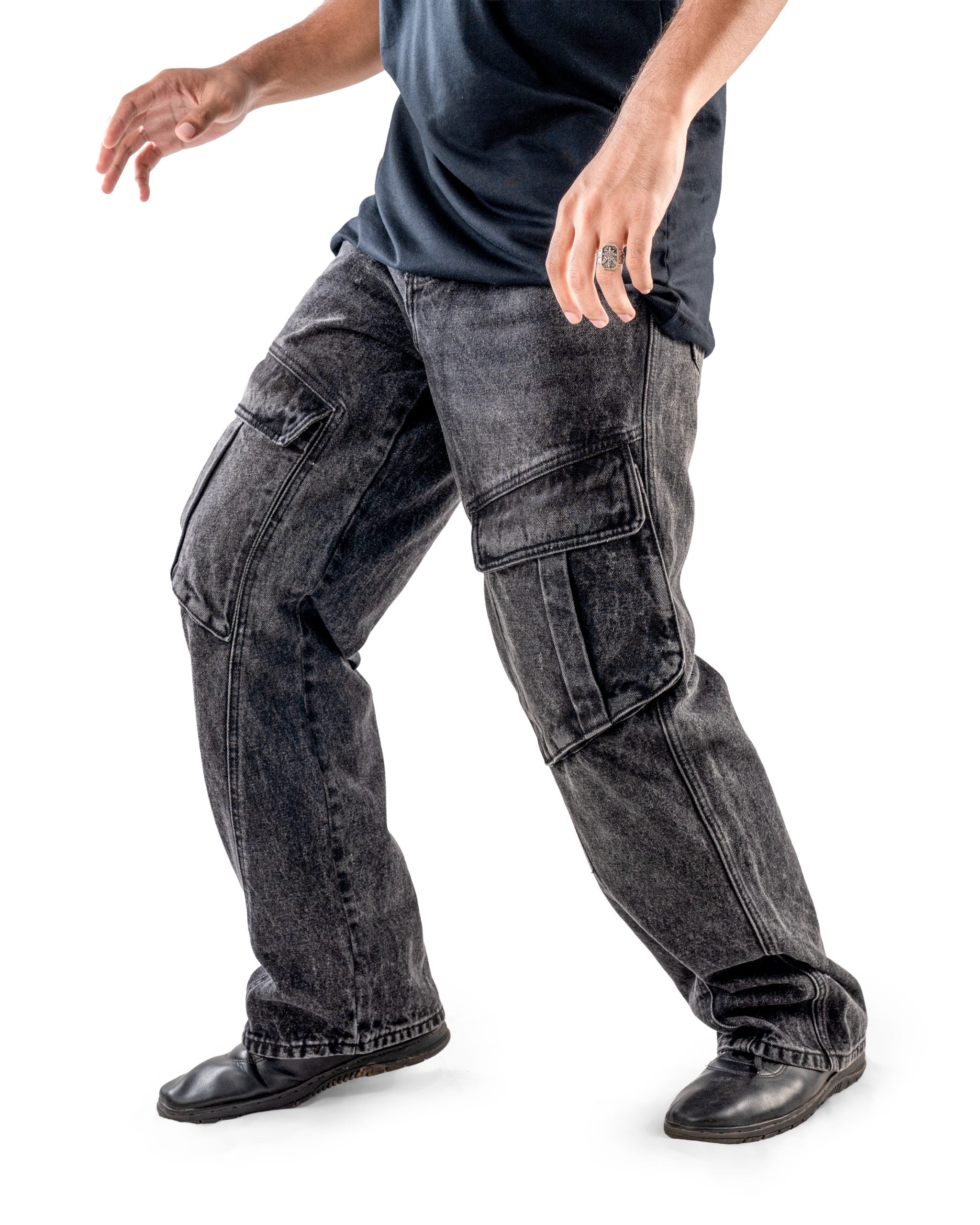 RIOT - Straight Fit Cargo Baggy (6 Pockets)