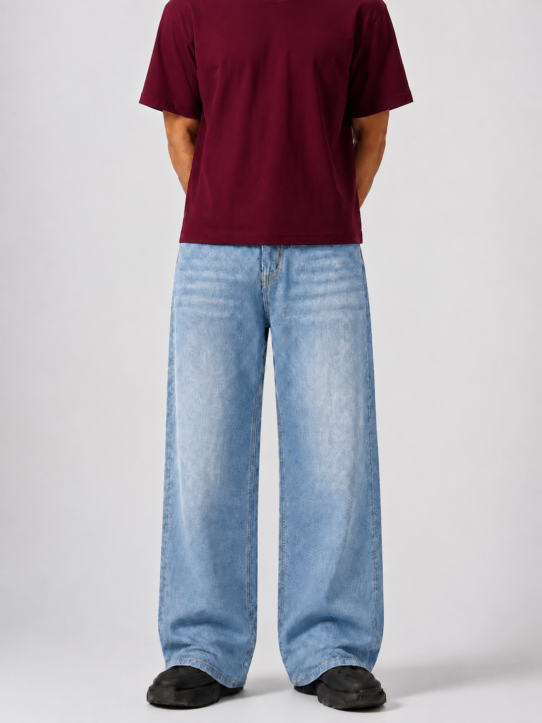 Skyrush Denim 5 Pocket - Straight Fit Baggy Full Pant