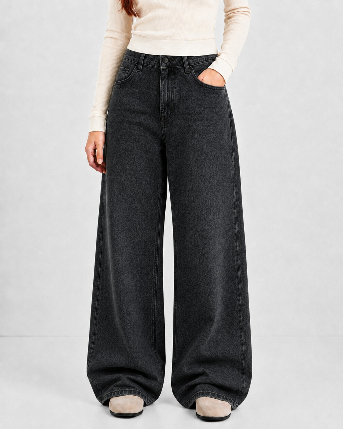 Midnight Flow Baggy Denim 5 Pocket - Baggy Full Pant