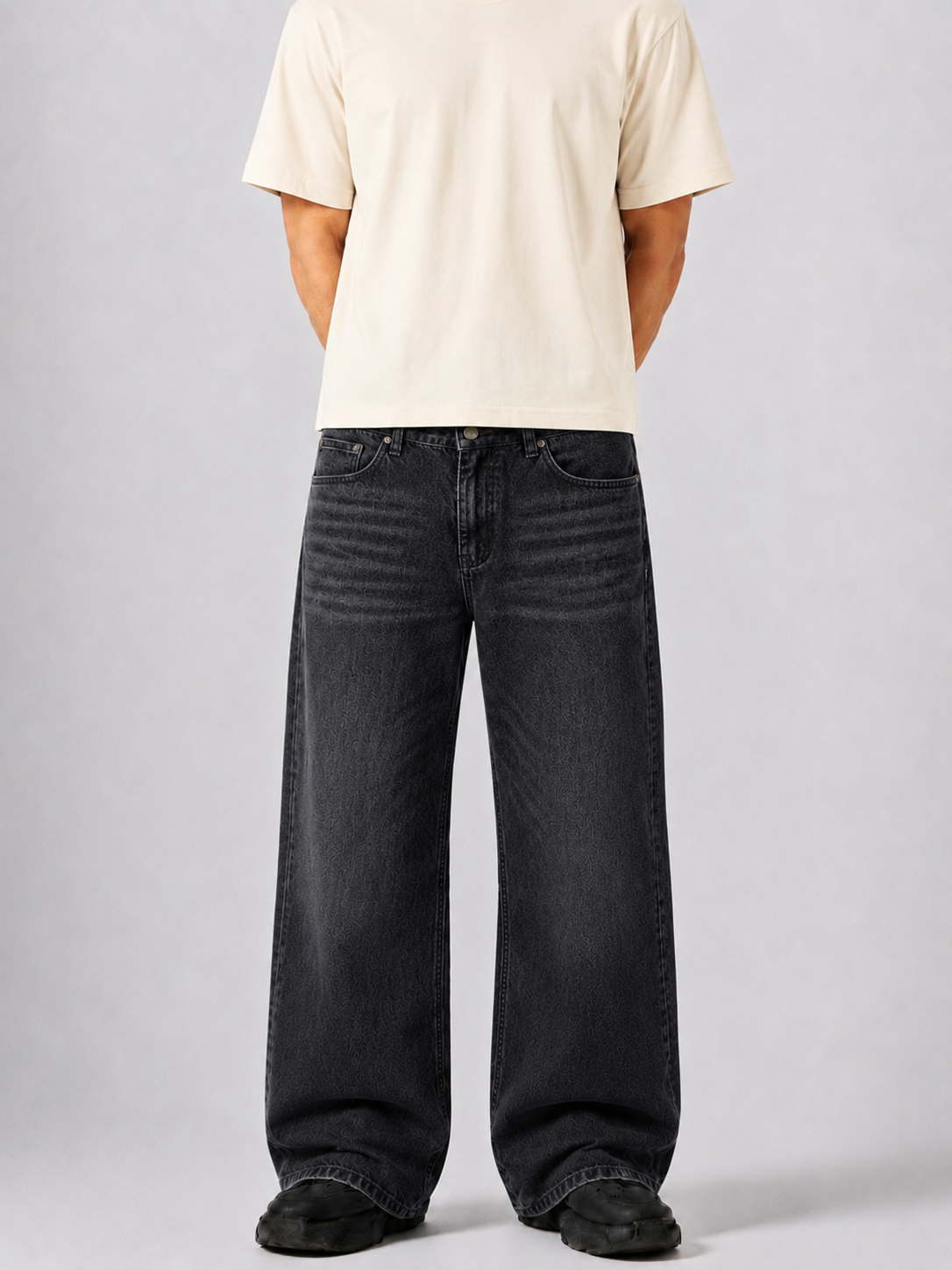 Smokenite Denim 5 Pocket - Straight Fit Baggy Full Pant