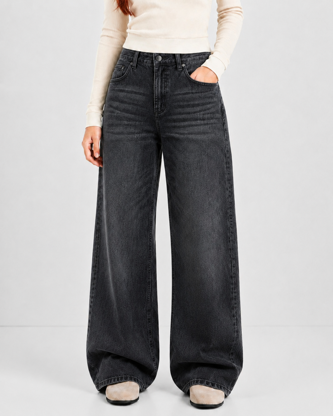 Smokenite Denim 5 Pocket - Straight Fit Baggy Full Pant
